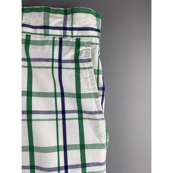 Dockers Shorts Mens‎ Size 42 Khaki  Green Plaid Snap Button Flap Pockets - Picture 5 of 5
